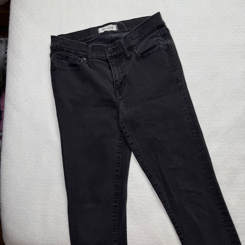 Madewell Skinny Skinny Jeans Black High Rise Denim B1800 Women 27T Tall